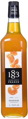 1883 Tangerine for Drinks, Made in France, 1 Liter Glass Bottle