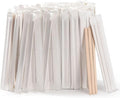 500pcs Individually Wrapped Coffee Stirrers Wood - 7" Coffee Stir Sticks, Round End Disposable coffee stirrer, For Coffee, Cocktail and Hot Drinks