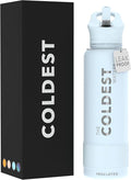 Coldest Insulated Water Bottle with Straw Lid - Stainless Steel Metal Insulated Bottle for Men & Women (Morning Mist, 40 oz)