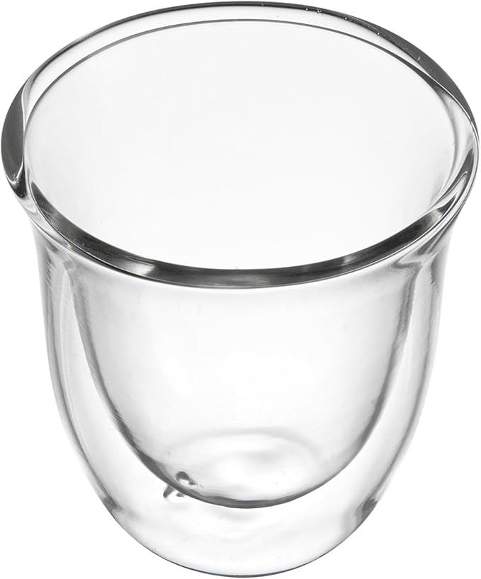 Restaurantware-Forma Professional 2.7 Ounce Double Wall Shot Glasses, 2 Insulated Espresso Cups - Dishwashable, Reusable, Clear Glass Coffee Cups, Freezable, For Hot Or Cold Beverages