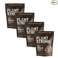PLANTSTRONG Dark Chocolate Granola Snack Mix - Whole Grain, Naturally Sweetened With Fruit, Plant Based, Oil Free - Pack of 4 x 9oz Bags