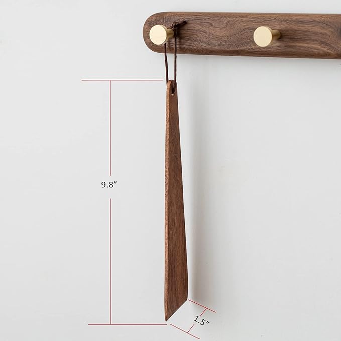 Muso Wood 9.8" Acacia Wood Spatula for Cooking, Small Wood Flipper, Non-Stick Spatula Set, Multi-Purpose Spatulas for Flipping, Serving, Scraping & Turning (Set of 1)