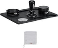 IKAPE 58MM Espresso Tamper Kit Black 6 IN 1, Coffee Tamper Set Including Tamper, Distributor, Magnetic Dosing Funnel, Silicone Mat, Puck Screen, and Cleaning Towel