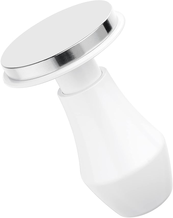 Normcore 51mm Espresso Coffee Tamper V4.1, Spring Loaded Tamper with 15lb/25lb/30lb Interchangeable Springs, Fit Delonghi 51mm Portafilter, Anodized Aluminum, White