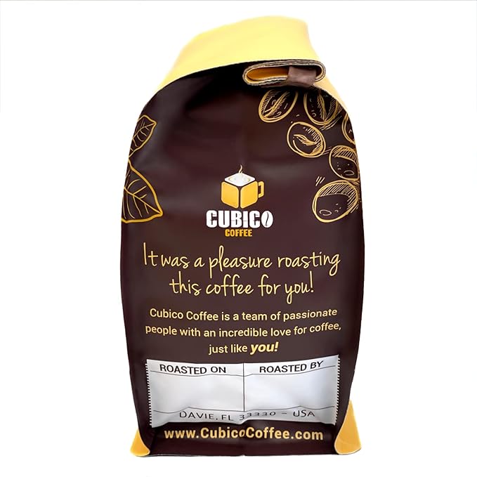 Tanzanian Peaberry Coffee, Whole Bean Coffee, Premium Tanzania Peaberry Single Origin Fresh Roasted Coffee Beans | Cubico Coffee | 12 Ounce Bag