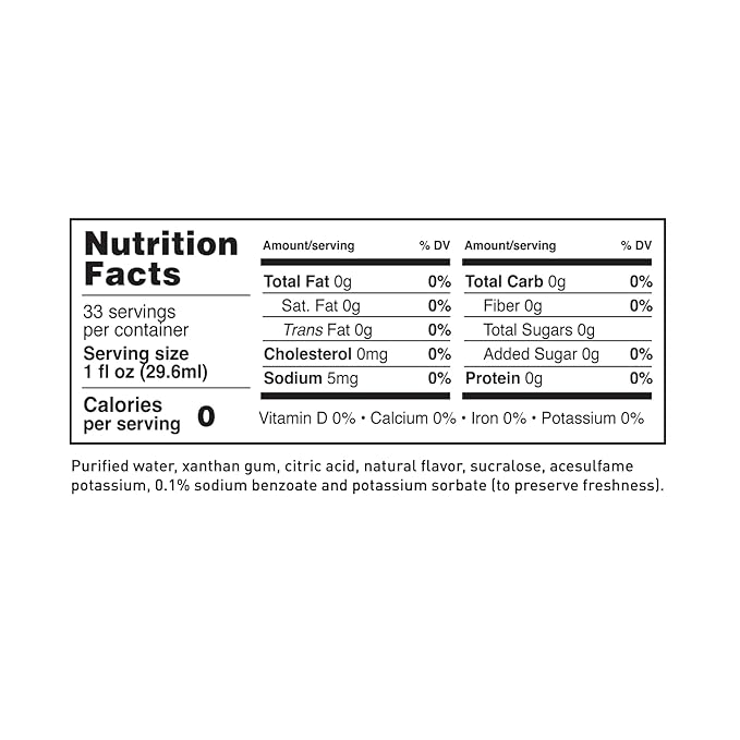 LAVA Premium Sugar Free Simple Syrup, Keto Friendly, Zero Sugar, Zero Carbs, Zero Calories, Sugar Substitute Sweetener, 33.8oz (1-Liter, 2-Pack)