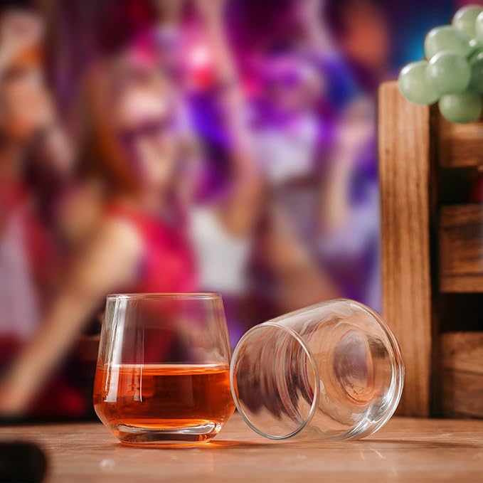 Zopeal 48 Pack Shot Glasses 3.25 oz Tequila Whiskey Tasting Glass Cups Small Liquor and Spirit Bar Shooter for Drinking Tasting Espresso Beer Juice