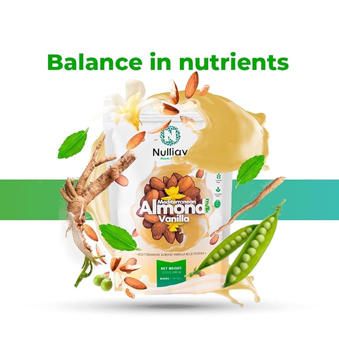 NULLIAV | Mediterranean Almond Vanilla Milk Powder 7.75 Oz.