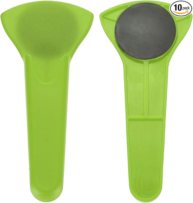 uxcell 2 Pcs Magnetic Scissor Holder, 7.48" x 3.46" Plastic Scissors Cover Durable Waterproof Protector Portable with Round Magnetic Absorber for Kitchen Shears, Green
