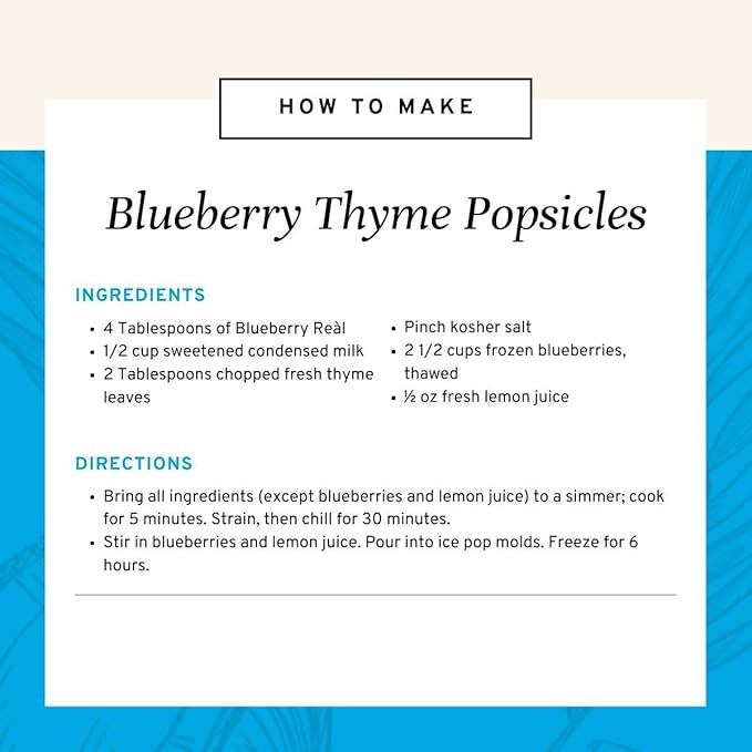 Blueberry Reàl Infused Exotics, Blueberry Puree Infused Syrup, 16.9 FL OZ Squeezable Bottle (Pack of 3)