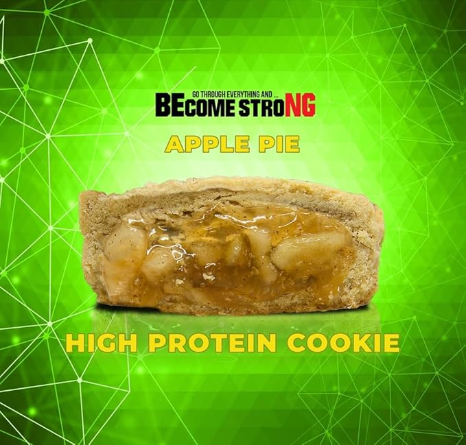 Become Strong High Protein Cookies, 25g Protein, 3g Sugar, BNG Cookies (10 ct.) (Apple Pie)