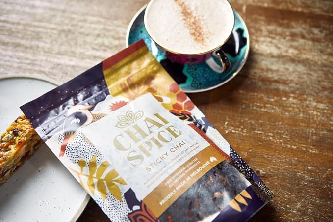Chai Spice Sticky Chai - 250g 16 Serves 100% Natural Whole Spices Chai Tea | Sugar Free | Gluten Free | No Additive Syrups | Concentrates or Preservatives