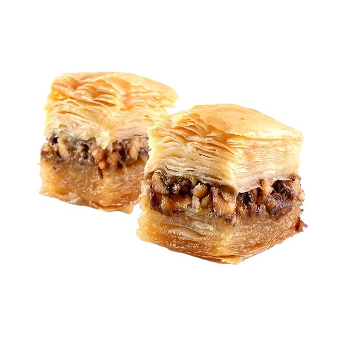 Zalatimo Sweets Since 1860, 100% All Natural Assorted Baklava, Slightly Sweet Baklava in Square Metal Gift Tin, No Preservatives, No Additives, No Corn Starch, No Syrups! 1.8Lbs