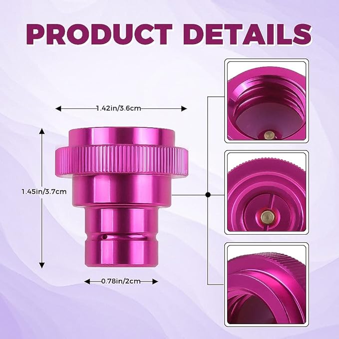 CO2 Quick Adapter for Soda Water Bubbler Compatible with DUO/Terra/Art Sparkling Water Maker, Soda Maker adapter Accessories, Purple