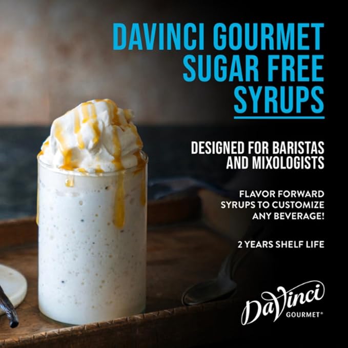 DaVinci Gourmet Sugar Free Syrup, Holiday Variety Pack - Peppermint, Pumpkin Pie, Egg Nog, Gingerbread, 25.4 Fl Oz (Pack of 4)