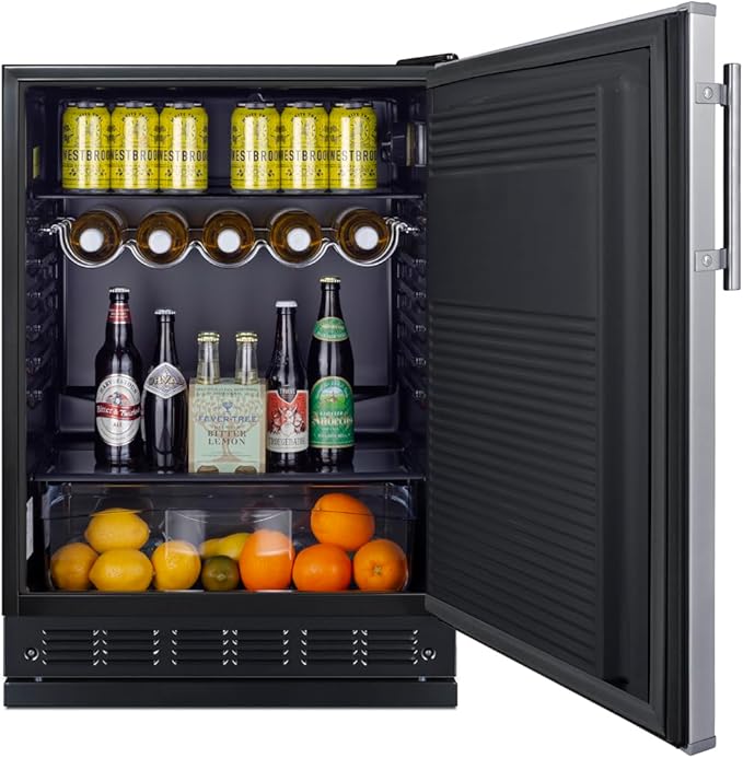 Summit 24" Cold Brew Kegerator, Dual Tap Kit, Stainless Steel- SBC7BRSCF2