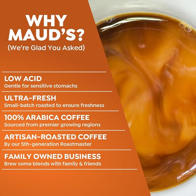 Maud's Pumpkin Spice Flavored Coffee Pods, 18 ct - 100% Arabica Medium Roast Coffee, Solar Energy Produced Recyclable Single Coffee Pods Compatible with Keurig K-Cup Brewers