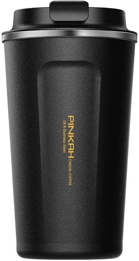 12OZ Vacuum Travel Mug for Ice Drinks/Hot Beverage, Double Walled Stainless Steel Insulated Coffee Tumbler Cup, Thermal Coffee Mug