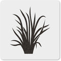 MAGJUCHE Grass Stencil 6 Inches, Reusable Grass Stencil for Painting DIY Crafts Decor