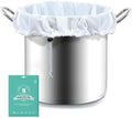 Brew Bags, 4pcs Brew In A Bag, Reusable Wine Straining Bag for Homebrewing, Fine Mesh Bag for Boiling, Durable Bag, Large 22×26 Polyester Strainer Bag