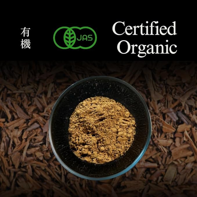 YEDOENSIS Hojicha Powder - Organic Japanese Roasted Green Tea Powder, JAS Certified Organic Vegan Gluten-Free (100g)