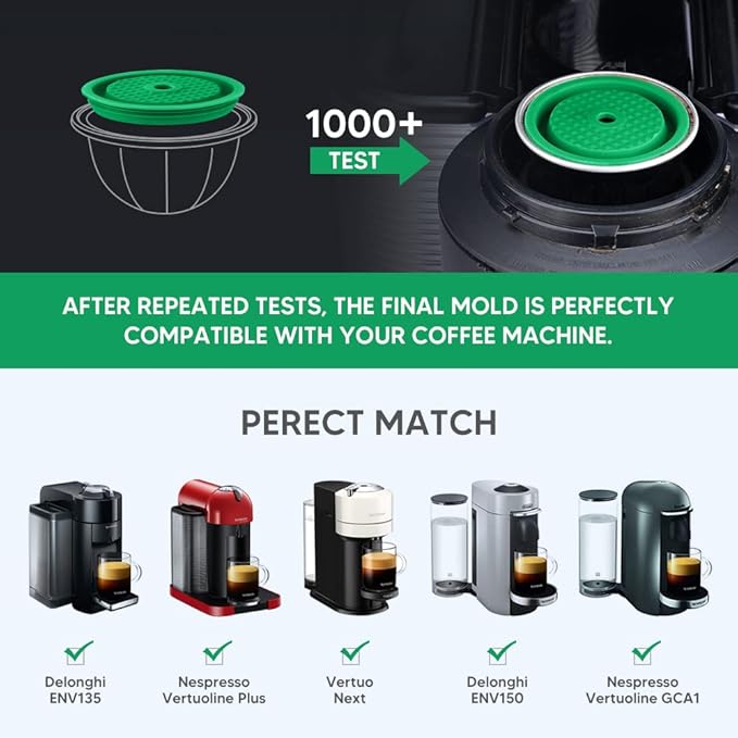 Refillable Vert*o Coffee Capsules DISCS Reusable filters Refillable Coffee PodS for VERT*OLINE & VERT*O capsules, compatible with VERT*OLINE & VERT*O pods