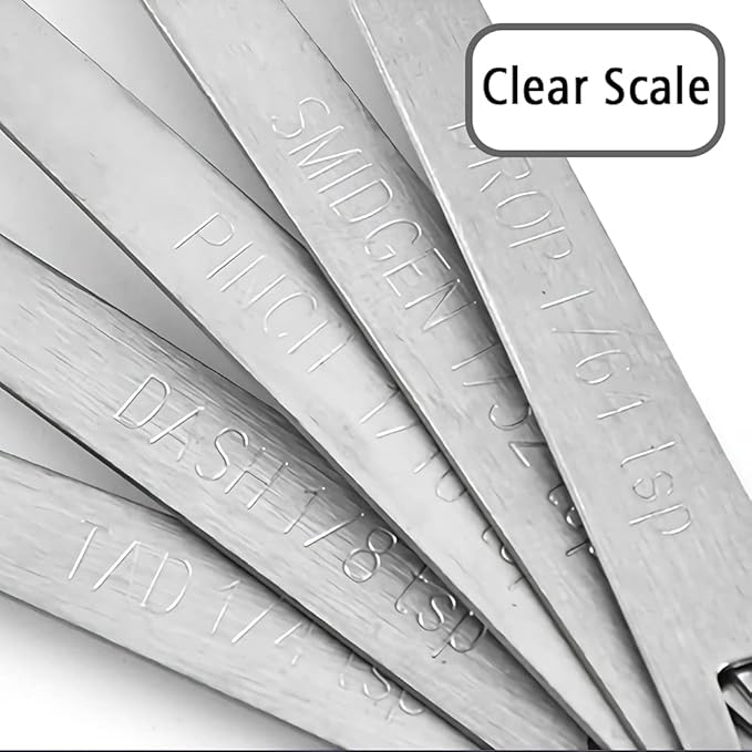 1PCS 1/8 Teaspoon(1/8tsp, 0.625 ml, Dash) Single Tiny Measuring Spoon, Small Individual Stainless Steel Measure Spoons Only