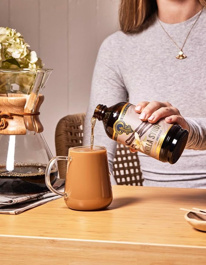 Portland Syrups Organic Cane Simple Syrup - Drink Mix for Exceptional Cocktails, Sugar for Drinks, for Coffee, Mocktails, Baking, 12 oz, 24 Servings - Pack of 1