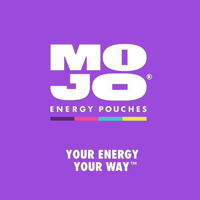 MOJO Energy Pouches Peach Watermelon Flavor, 50 mg per Caffeine Pouch, 15 Pouches, 5-Pack
