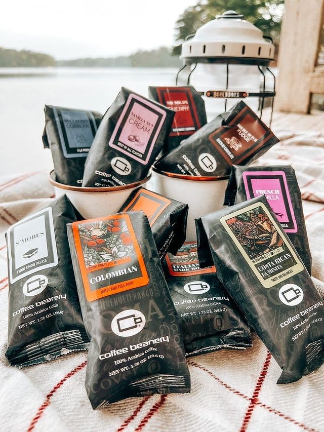 Coffee Beanery Chocolate Marshmallow Flavored Coffee, 1-1.75oz Try Me Size Coffee Sampler, Light-Medium Roast
