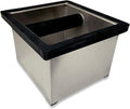 Rattleware Stainless Steel Knock Box - Ideal for Home, Cafe, Restaurant, Hotel, Office, or Commercial Establishment - Heavy Duty Knock Box Trusted By Baristas Worldwide (6" x 5.5" x 4")