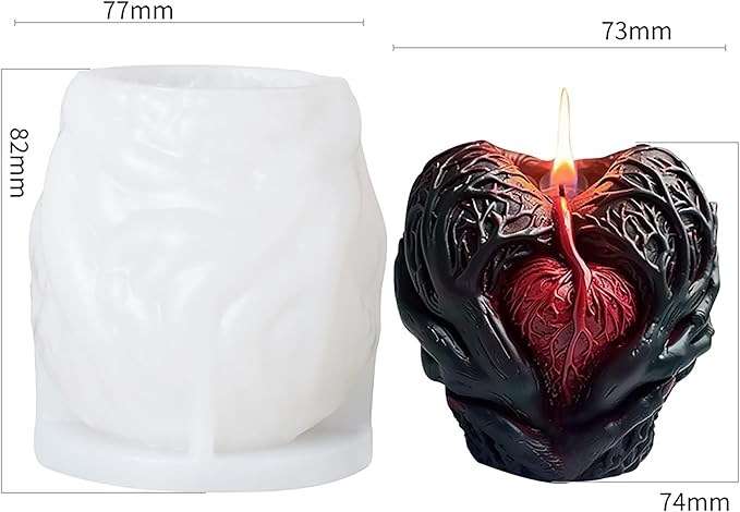 Skull Claw Hand Jewelry Resin Casting Mold for Resin, Soap, Candle Making - Craft Supplies