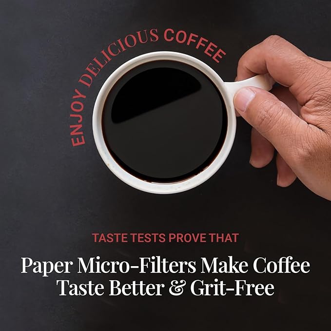 AeroPress XL Natural Paper Microfilters, AeroPress Coffee Filters, Unbleached Round Paper Filters for Coffee Makers, Must-Have Coffee Accessories, XL, 2 Pack, 400 Count
