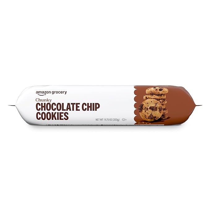 Amazon Grocery, Chunky Chocolate Chip Cookies, 11.75 Oz, Pack of 2 (Previously Happy Belly, Packaging May Vary)