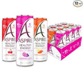 ASPIRE® Classics Variety Pack, Healthy Energy Drink 80mg Natural Caffeine, Zero Sugar No Carbs Keto Friendly, 12 Pack Green Tea Sugar Free Drink Low Caffeine Zero Calorie