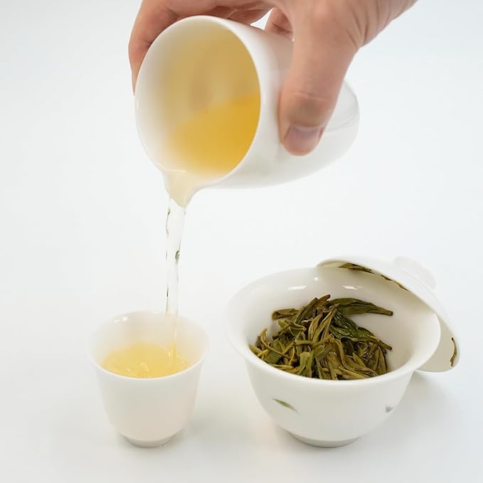 iTeaworld LongJing - Dragon Well Tea Green Tea, 2025 New Chinese Loose Leaf Tea,Rich Bean Aroma,Pure Leaf Green Tea Unsweetened,Hot and Cold Brew- 1 Pack(3.5oz)