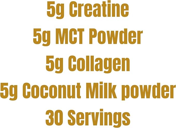 CreaFuel Creatine Collagen MCT Coconut Coffee Creamer Powder Sugar Free Keto and Paleo Friendly Supplement for Muscle Energy Brain Health Skin and Joint Support 30 Servings
