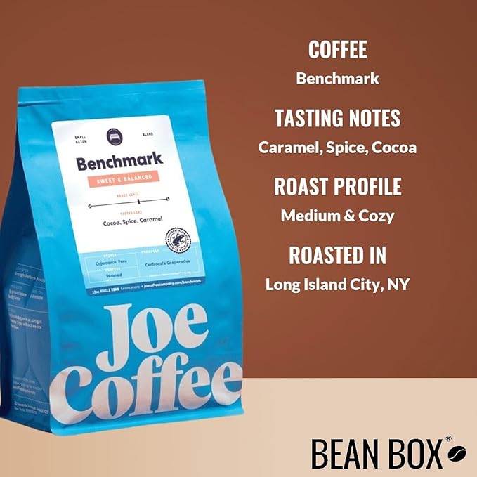 Benchmark - Roasted by Joe Coffee Company - Whole Bean Coffee - 5 Pound Bag