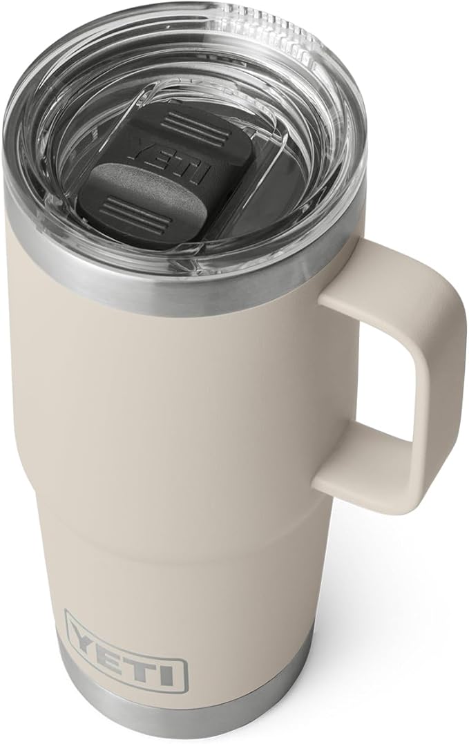 YETI Rambler 20 oz Travel Mug, Stainless Steel, Vacuum Insulated with Stronghold Lid