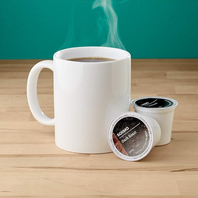 Amazon Brand - Solimo Dark Roast Coffee Pods, Compatible with Keurig 2.0 K-Cup Brewers 100 Count(Pack of 2)