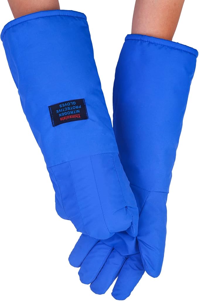 Cryogenic Gloves Low Temperature LN2 Liquid Nitrogen Protective Gloves Cold Storage Safety Frozen Gloves-