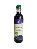 DROP Pure Organic Blueberry Flavor Bio Syrup-16.9oz (500ml), Natural 30% Concentrate Fruit Syrups,Great For Cocktails,Bevarages,Coffee,Shaved Ice and Ice-Cream,Gluten-Free, NON-GMO Snow Cone Syrup