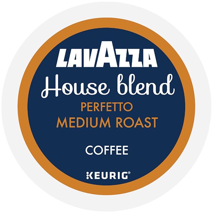 Lavazza House Blend Perfetto, Single-Serve Keurig K-Cup Pods, Medium Roast Coffee, 60-Count Box (6 Packs of 10)
