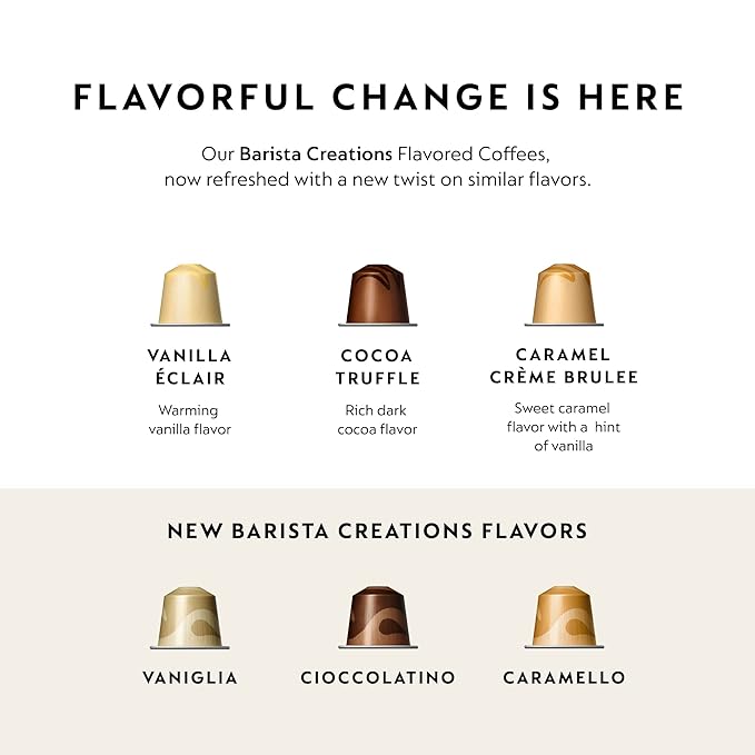 Nespresso Capsules Original Line, Cioccolato, Medium Roast Espresso Coffee, 50 Count Espresso Coffee Pods