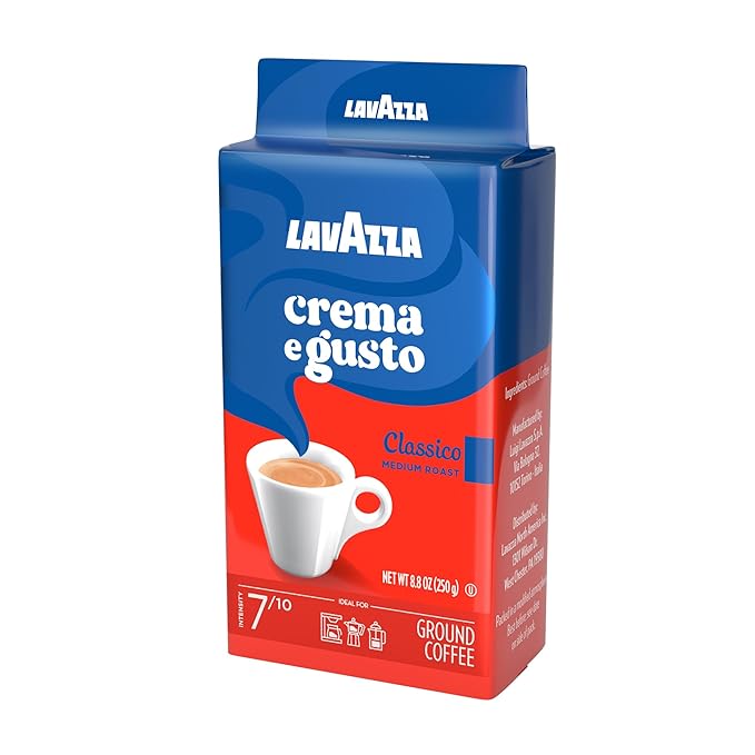 Lavazza Italian "Crema e Gusto" Ground Espresso (1 case = 20 x 8.8 oz bricks)