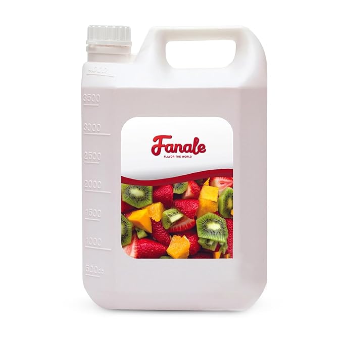Fanale Premium Flavoring Concentrated Syrup for Bubble Tea 11 lb | Passion Fruit Flavor Syrup | for Boba Tea, Smoothies, Slushes, Desserts | 11lb | SRP030