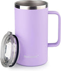 24 oz women's thermal coffee mug, double-wall insulation, easy to hold and clean, suitable for camping travel water cup