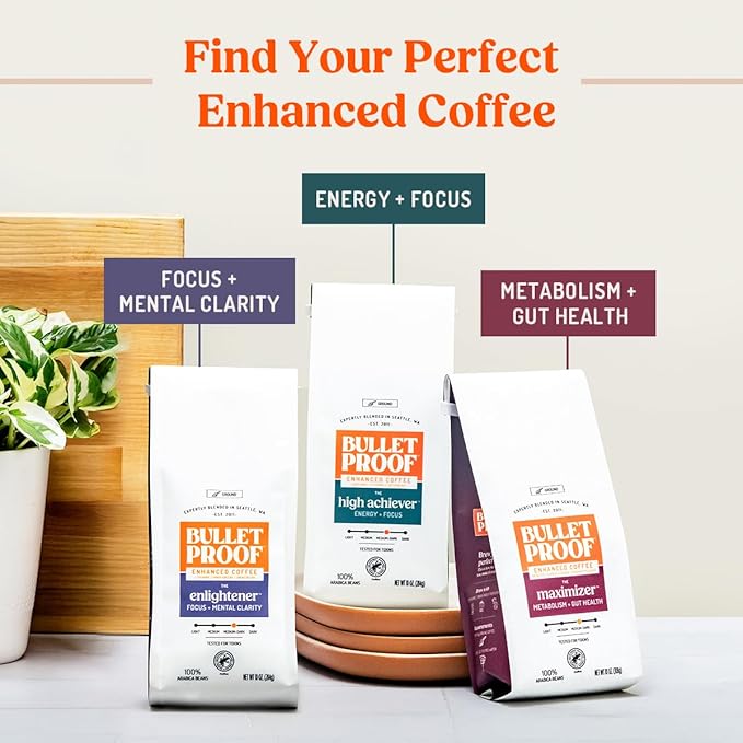 Bulletproof Original Medium Roast Ground Cold Brew Coffee, 12 Ounces, Clean and Tested for Toxins, Smooth Artisan Coffee Ground for Cold Brew Iced Coffee
