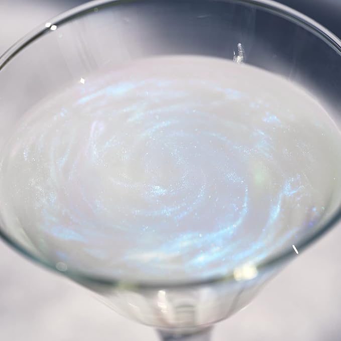 Blue Iridescent BREW GLITTER Edible Glitter For Drinks, Cocktails, Beer, Garnish Glitter & Beverages || 100% Edible & Food Grade | Vegan, Gluten, Nut Free (25g, Blue Iridescent)