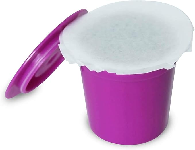 Perfect Pod EZ-Cup Paper Coffee Filters with Patented Lid for Single-Serve Coffee Brewers and Coffee Pods, Compatible with Keurig, 18-Pack (900 Filters)